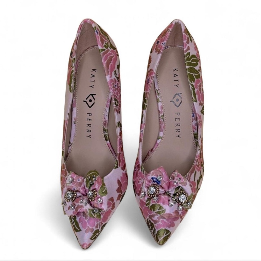 NWOT Katy Perry The Marcella Pump Stilleto in Vintage Pink Multi - Retired